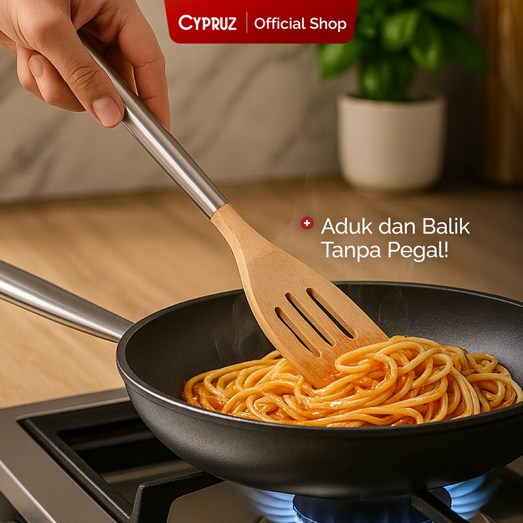 Cypruz Beech+Stainless Series: Turner FULL 12/144X1