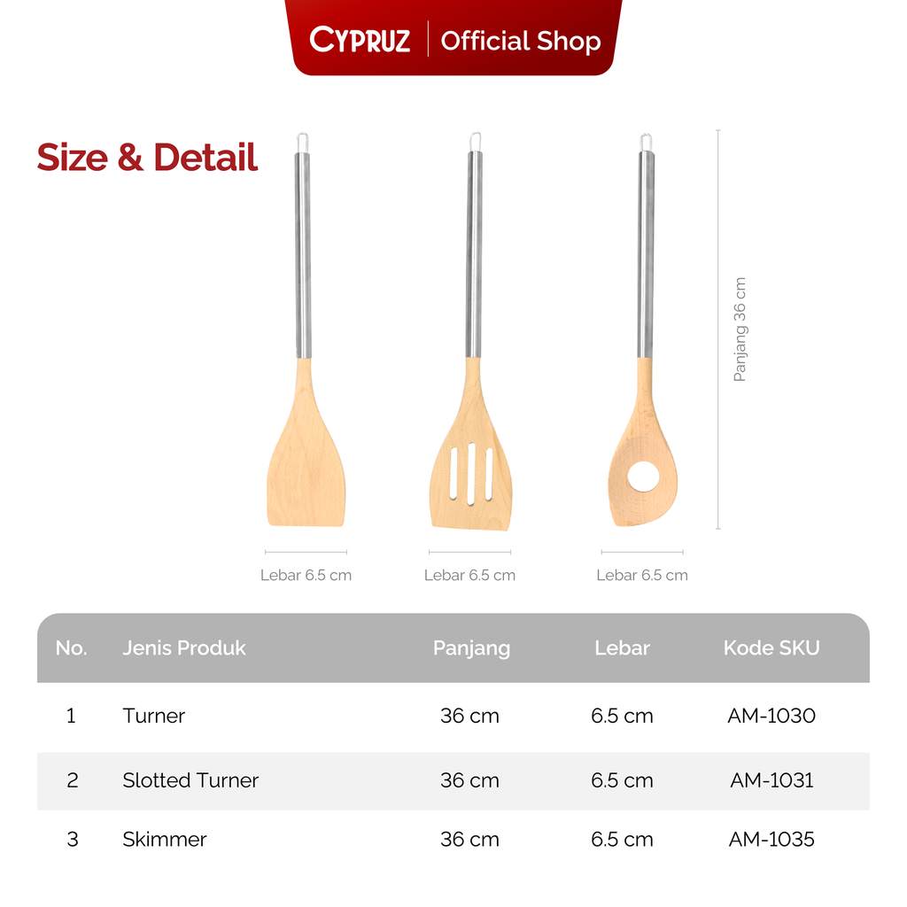 Cypruz Beech+Stainless Series: Turner FULL 12/144X1