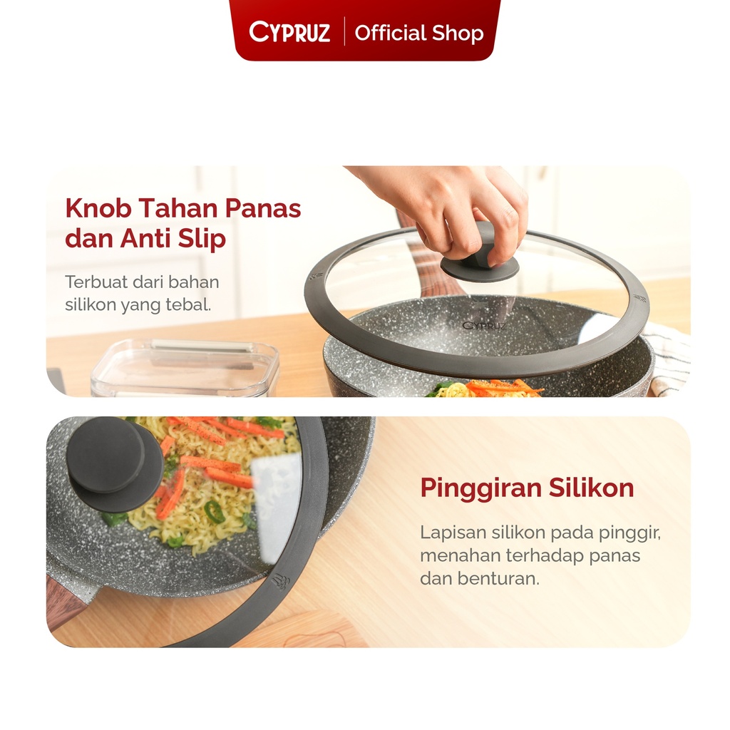 Cypruz Tutup Kaca Silicone