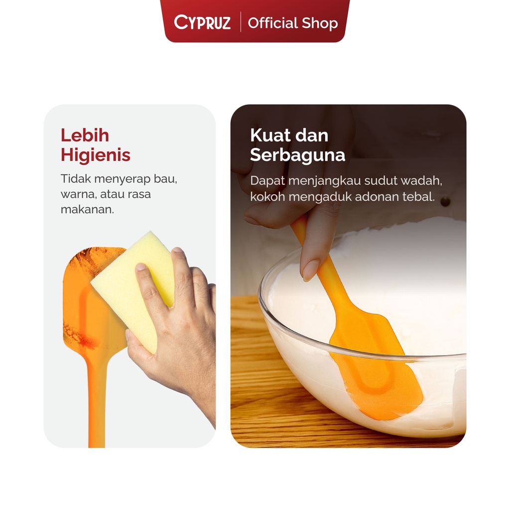 Cypruz Utensil Full Silicone: Spatula TIMBUL 27x6cm 24/96X1