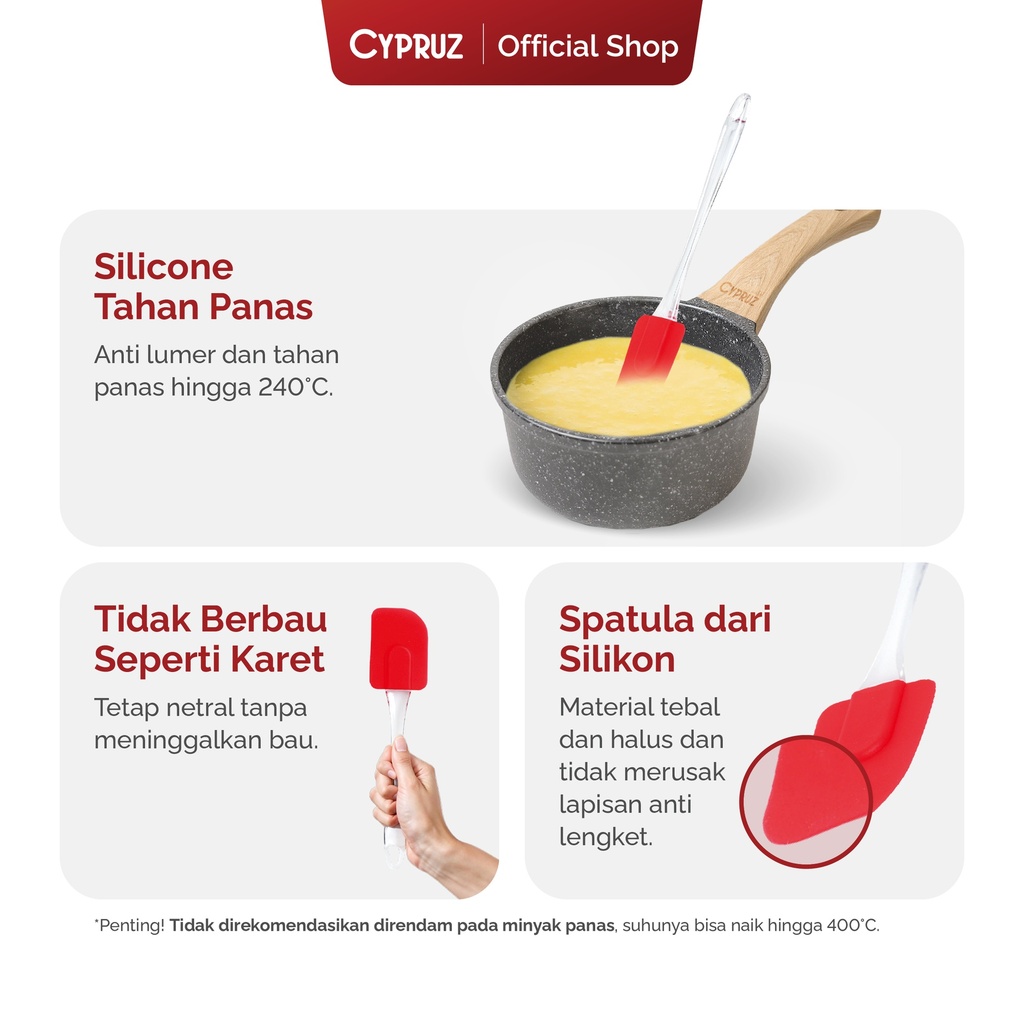 Cypruz Utensil Silicone Series Spatula