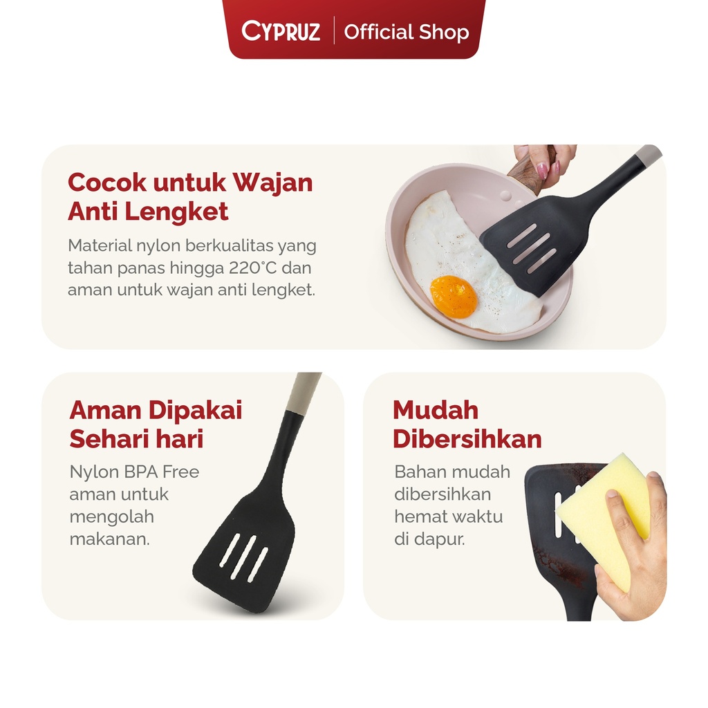 Cypruz Utensil Gg.Cream Kepala Nylon: Turner LUBANG 24/144X1