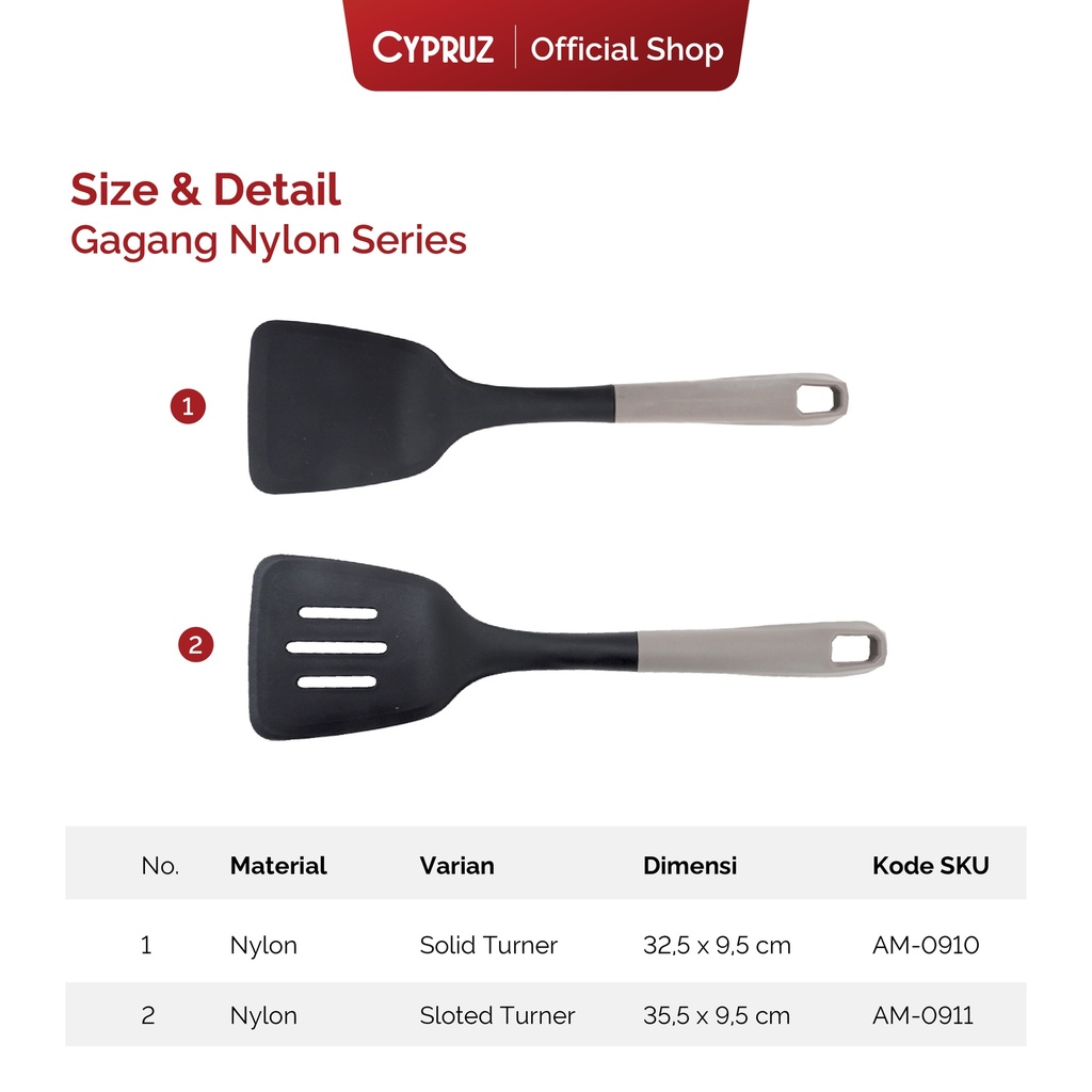 Cypruz Utensil Gg.Cream Kepala Nylon: Turner LUBANG 24/144X1