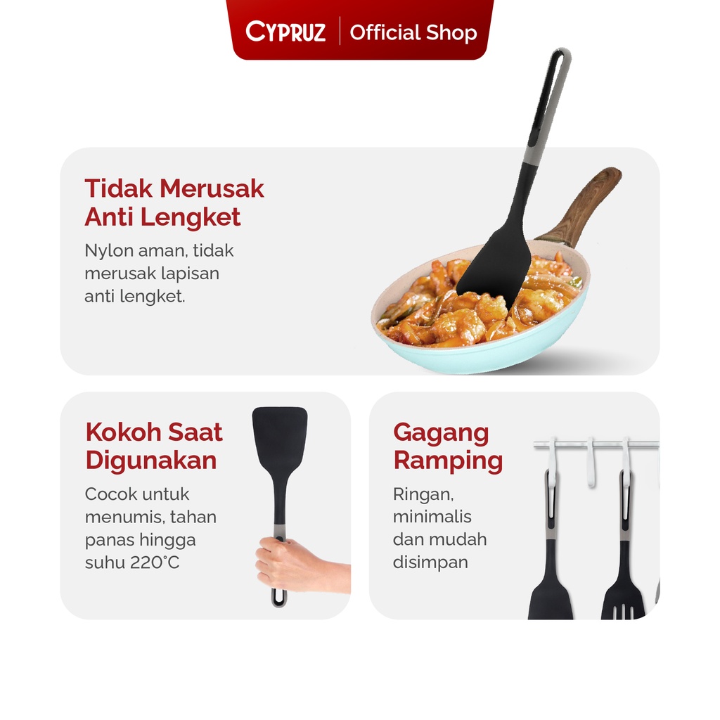 Cypruz Utensil Gg.Lubang Kepala Nylon: Turner LUBANG 24/144X1