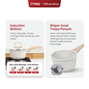 Cypruz White Granite Die Cast Sauce Pan 18cm 6X1