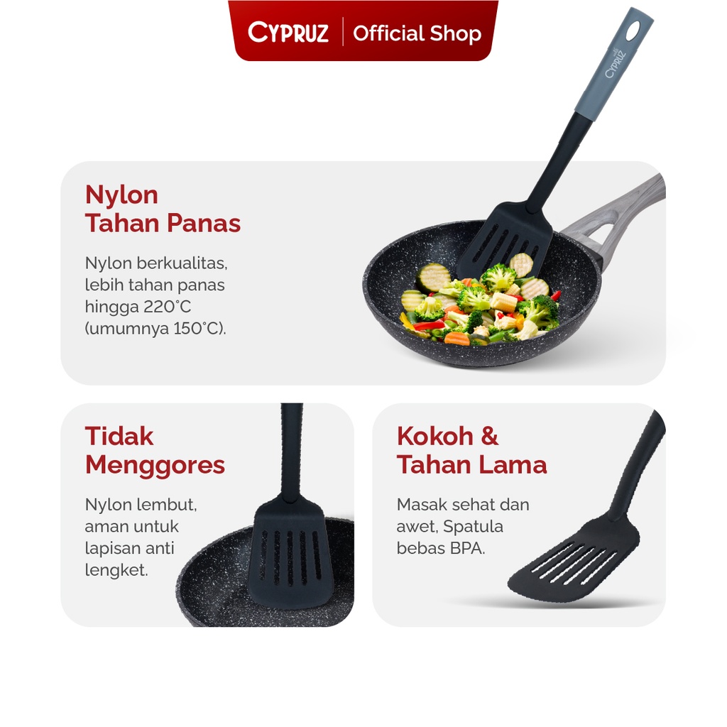Cypruz Utensil Nylon Series: Dipping Spoon 27x7.5cm 96X1