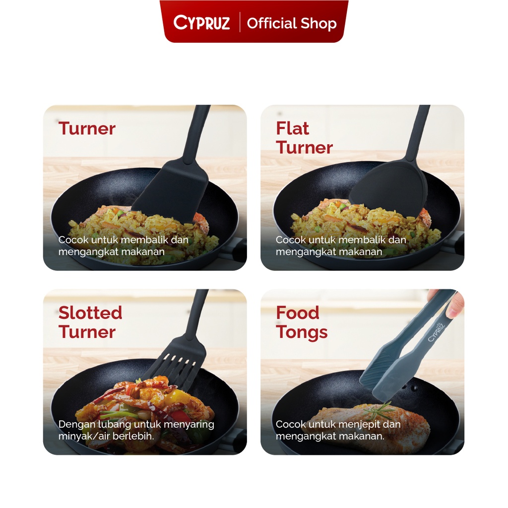 Cypruz Utensil Nylon Series: Slotted Spoon 31.3x6.5cm 96X1