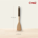Cypruz Wood Utensil Series Gg.Silicone: Solid Turner (COKLAT) 96X1