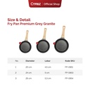 Cypruz Grey Granite Fry Pan