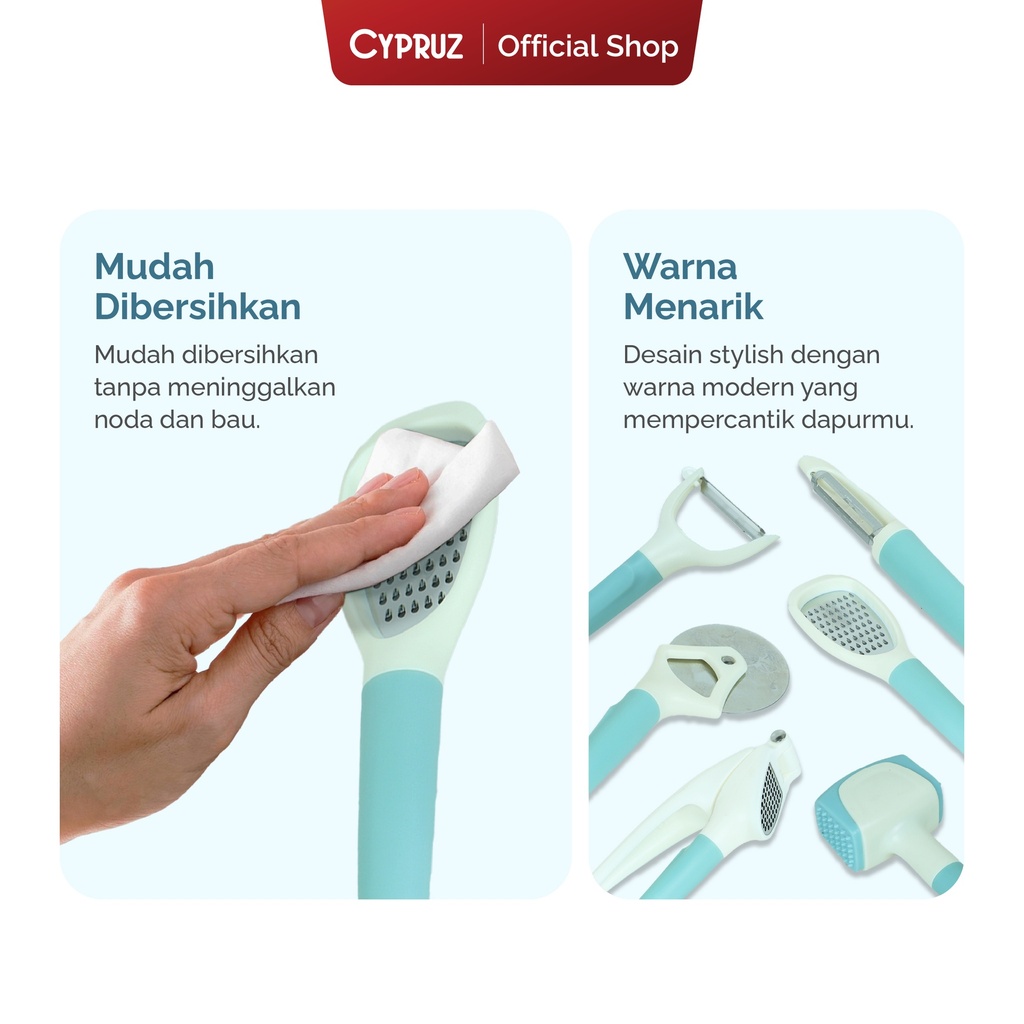 Cypruz Kitchen Gadget Series: Garlic Presser 144X1