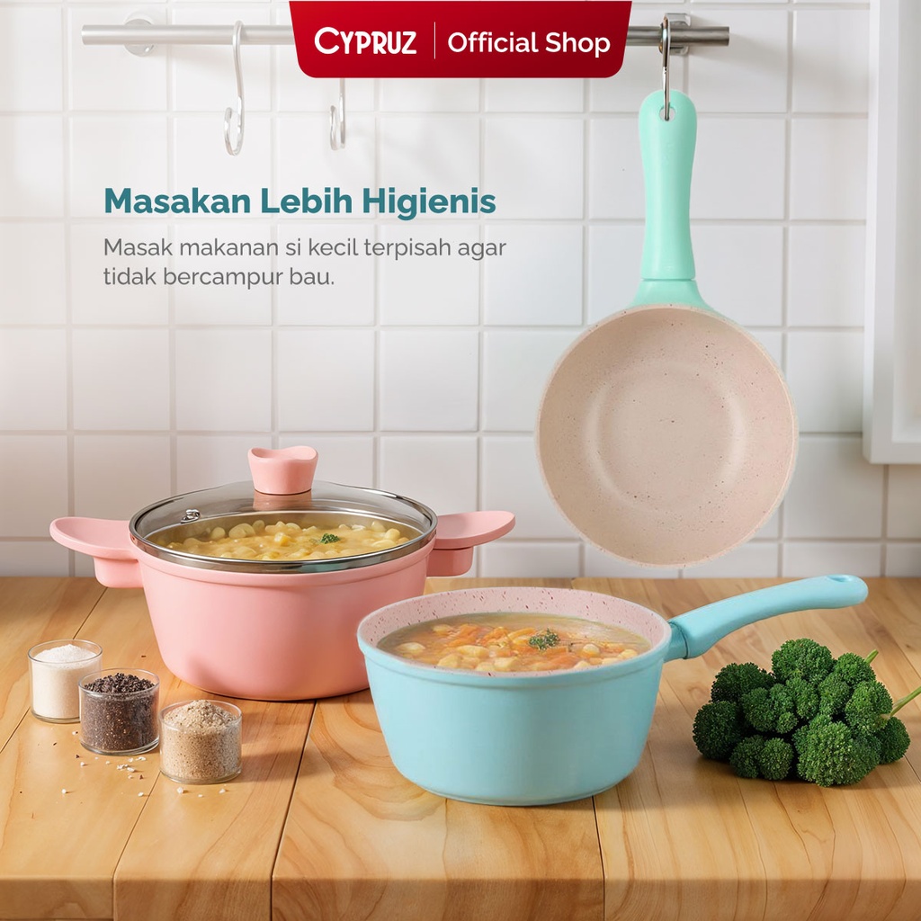 Cypruz Colourful Mini Pan Set:4pcs 6X1