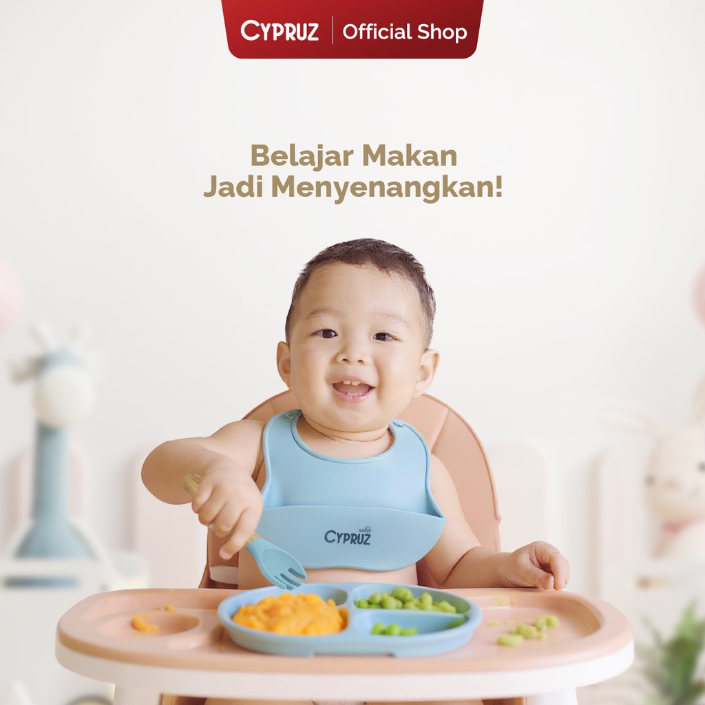 Cypruz Infant Baby Feeding Set:5pcs (BIRU) 25X1