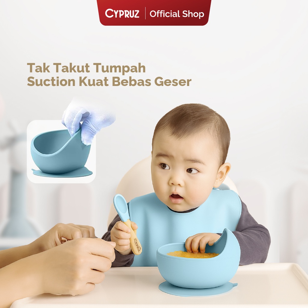 Cypruz Infant Baby Feeding Set:5pcs (BIRU) 25X1