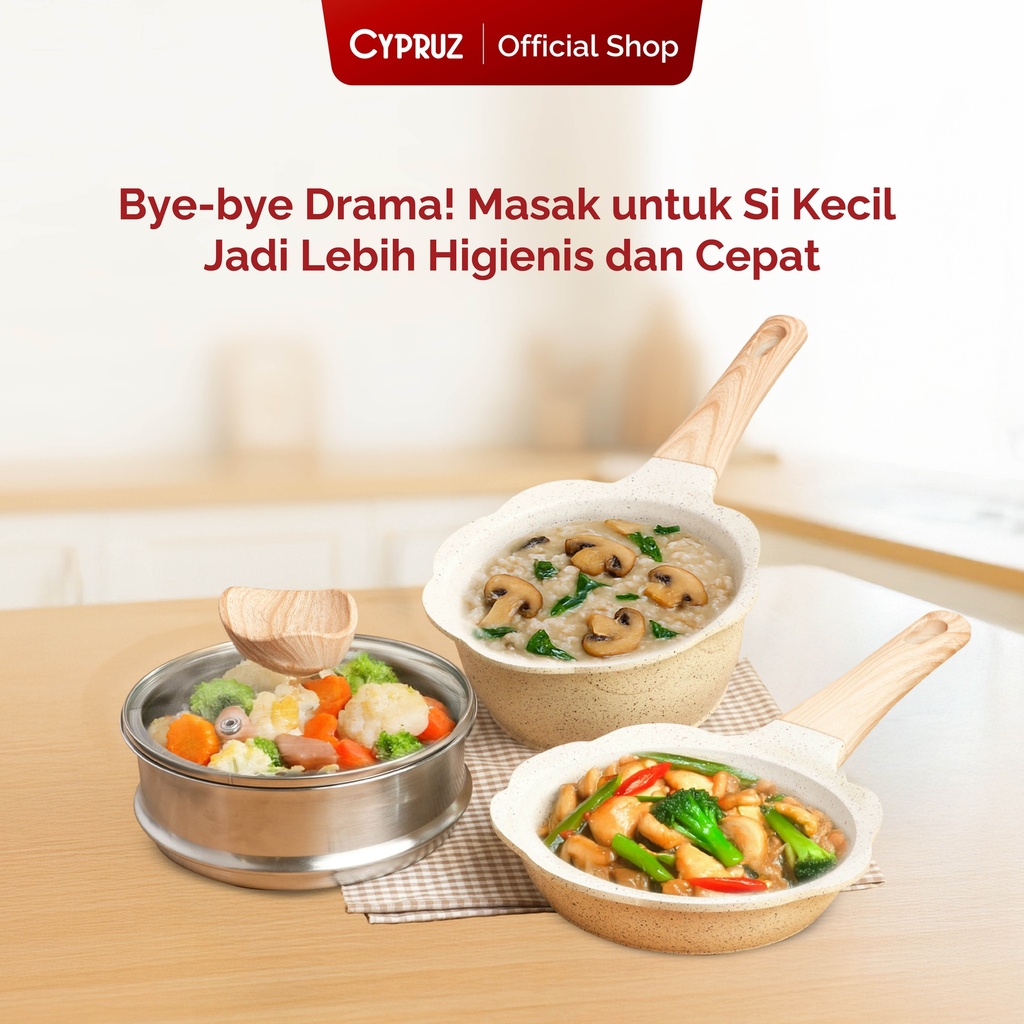 Cypruz Baby Cream Pan Set:4pcs 12X1