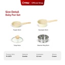 Cypruz Baby Cream Pan Set:4pcs 12X1