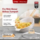 Cypruz WHITE Die Cast Granite Fry Wok 24cm