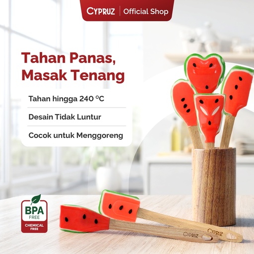 [AM-0971] Cypruz Utensil Semangka Series: Turner Lubang 12/96X1