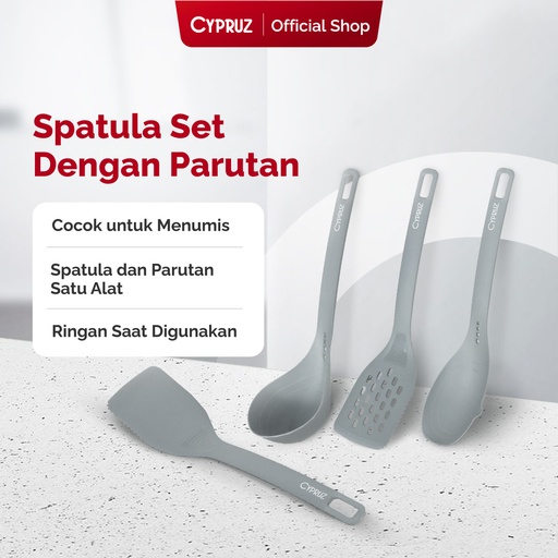 [AM-1061] Cypruz Nylon Slotted Turner with Grater 96X1