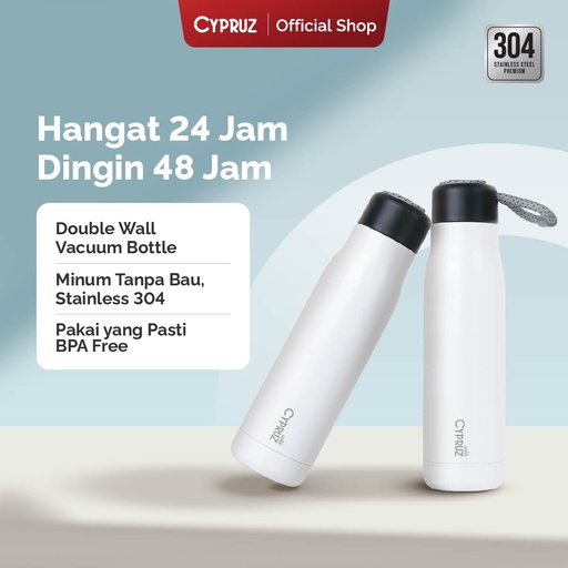 [BS-0313] Cypruz Botol Minum Tumbler Stainless Summer Series Tahan Panas dan Dingin 48 Jam 500 ML