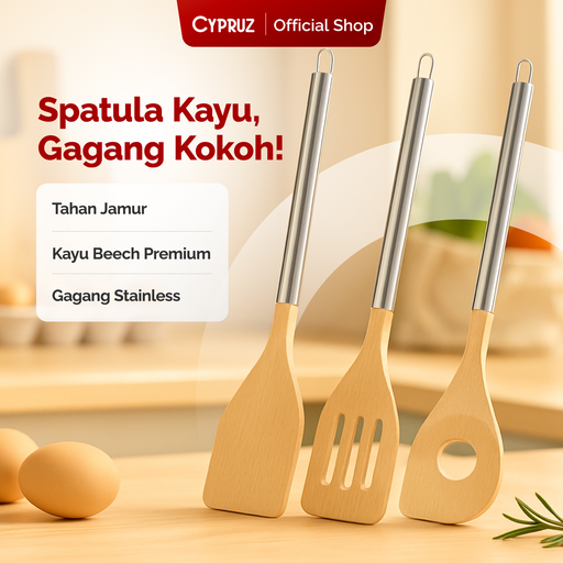 [AM-1031] Cypruz Beech+Stainless Series: Turner LUBANG 12/144X1