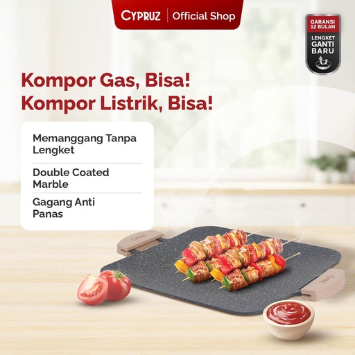 [TG-0306] Cypruz Horizontal BBQ GRILL PAN 10x1