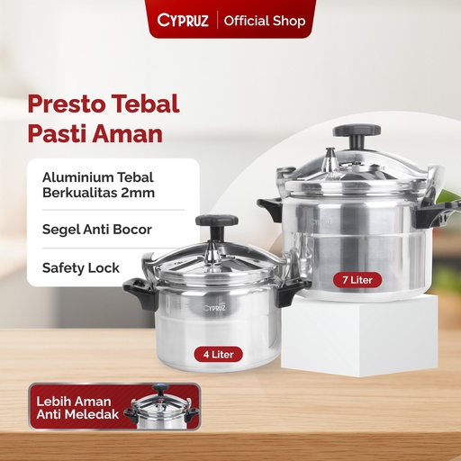 [PC-0061] Cypruz Pressure Cooker  24cm 1X1